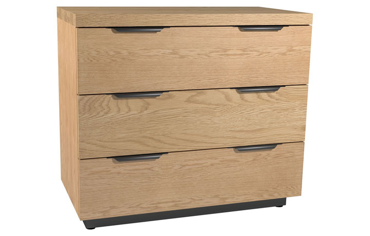 Oak Chest Of Drawers - Native Oak 3 Drawer Chest