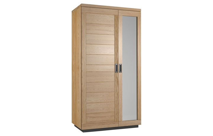 Oak 2 Door Wardrobe - Native Oak Double Wardrobe