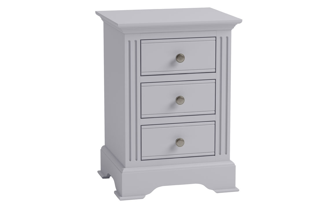 Bedsides - Newbridge Moonlight Grey Painted Large Bedside Cabinet