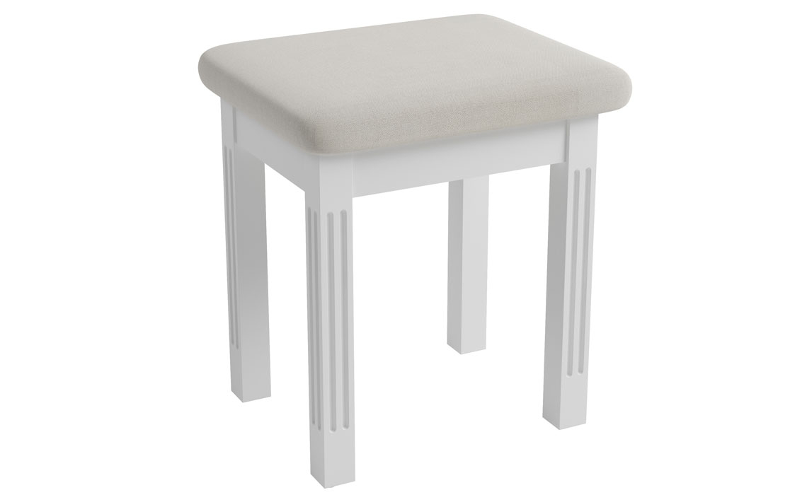 Dressing Tables & Stools - Newbridge Classic White Painted Stool