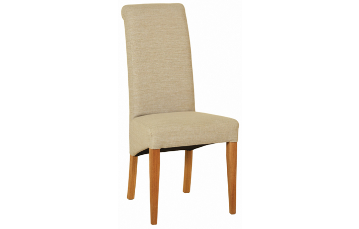 Lavenham Oak Furniture Collection - Lavenham Fabric Dining Chair Beige