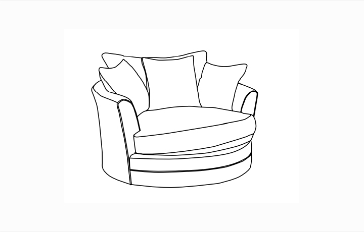  Love & Swivel Chairs - Nathan Medium Swivel chair