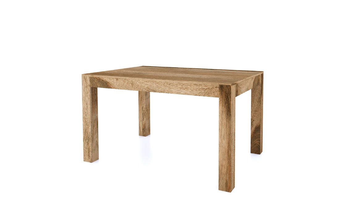 Mango & Sheesham Dining Tables - Bali Solid Mango 135cm Dining Table