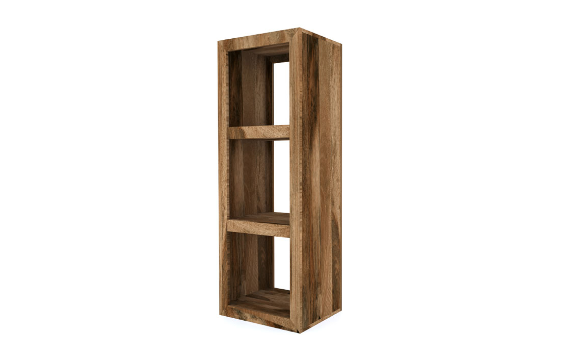 Mango Bookcases - Bali Solid Mango 3 Hole Storage Unit