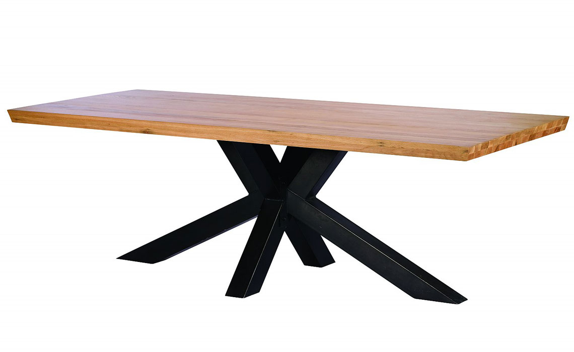 Soho House Solid Oak Range - Soho House Oak 200cm Star Leg Dining Table