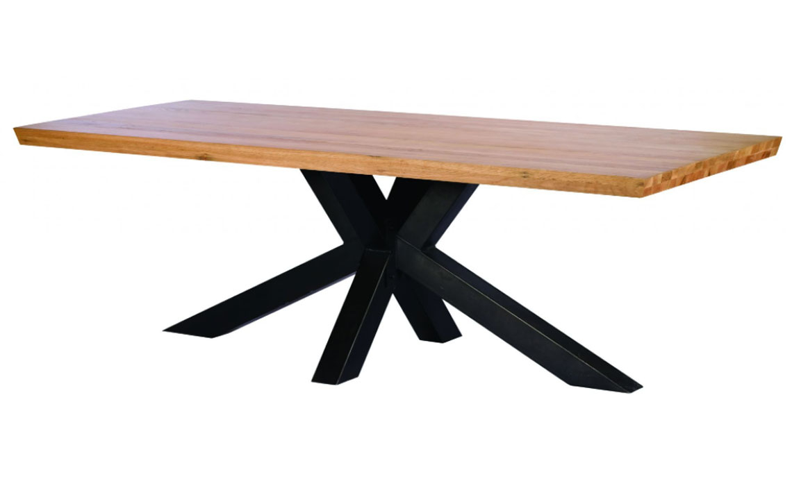 Oak Dining Tables - Soho House Oak 240cm Star Leg Dining Table