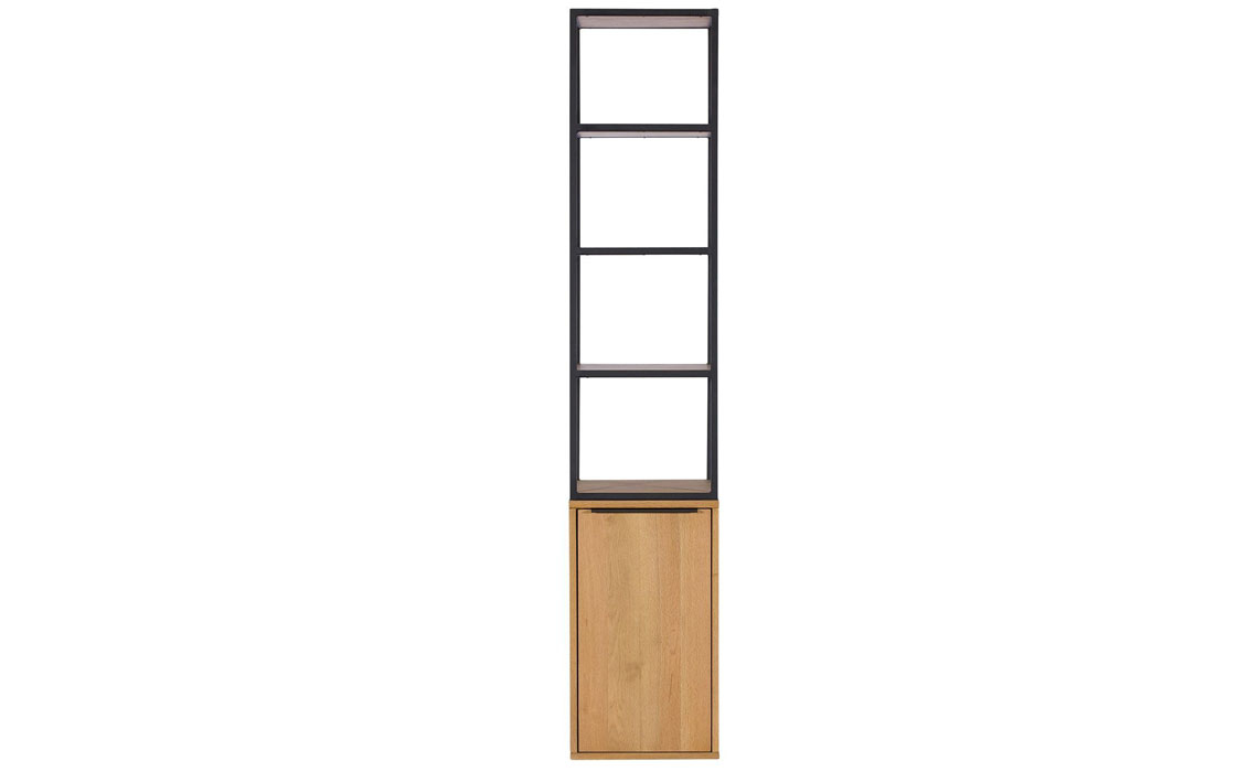 Soho House Solid Oak Range - Soho House Oak Tall Bookcase With Cupboard