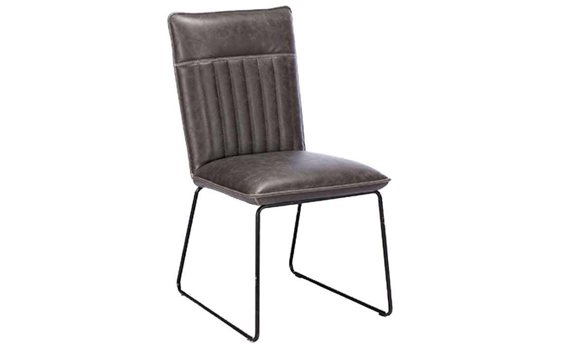 Soho House Solid Oak Range - Cooper Dining Chair - Grey