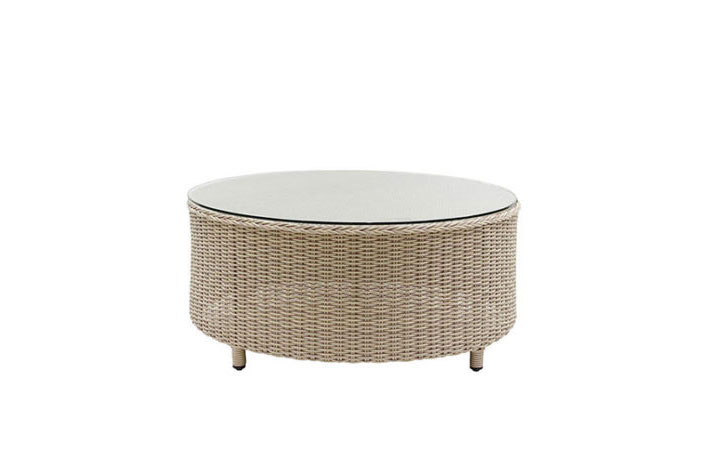 Daro - Auckland Outdoor Range - Auckland Luna Round Coffee Table with Glass