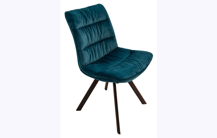 Upholstered Dining Chairs - Reya Dining Chair Teal