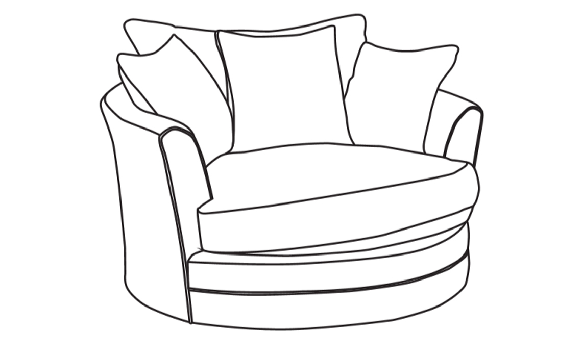  Love & Swivel Chairs - Zinc Twister Chair