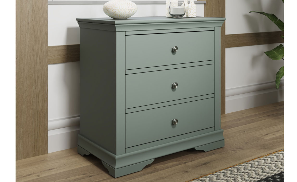 Chest Of Drawers - Salthouse Mint Green Painted 3 Drawer Chest