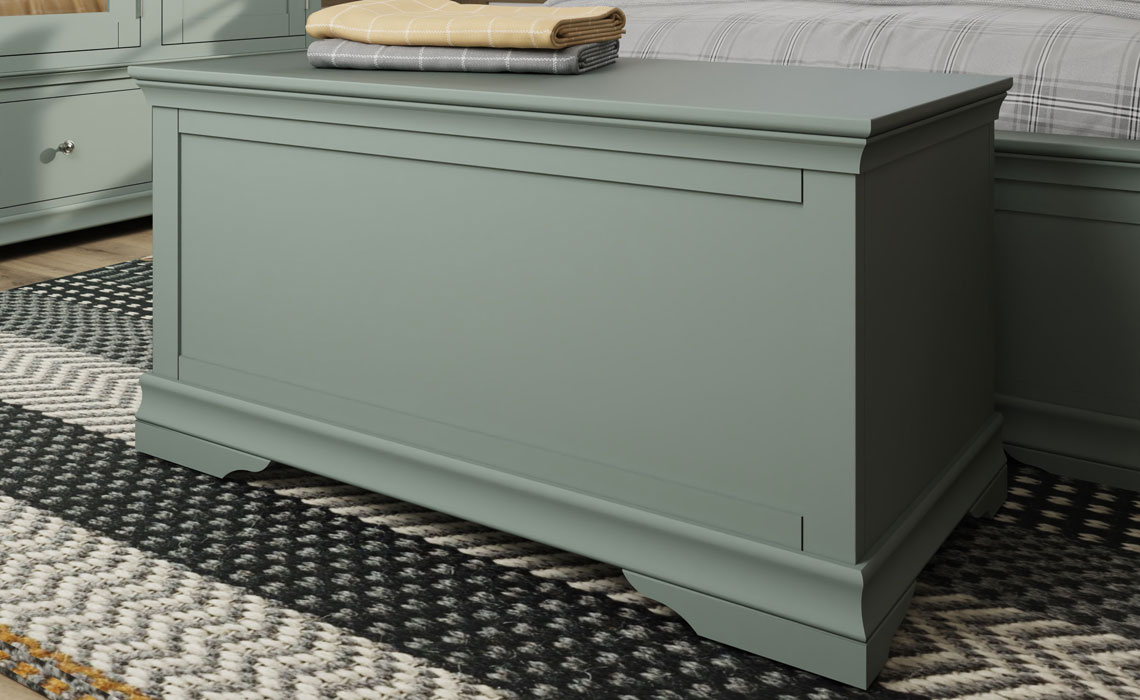 Blanket Boxes - Salthouse Mint Green Painted Blanket Box