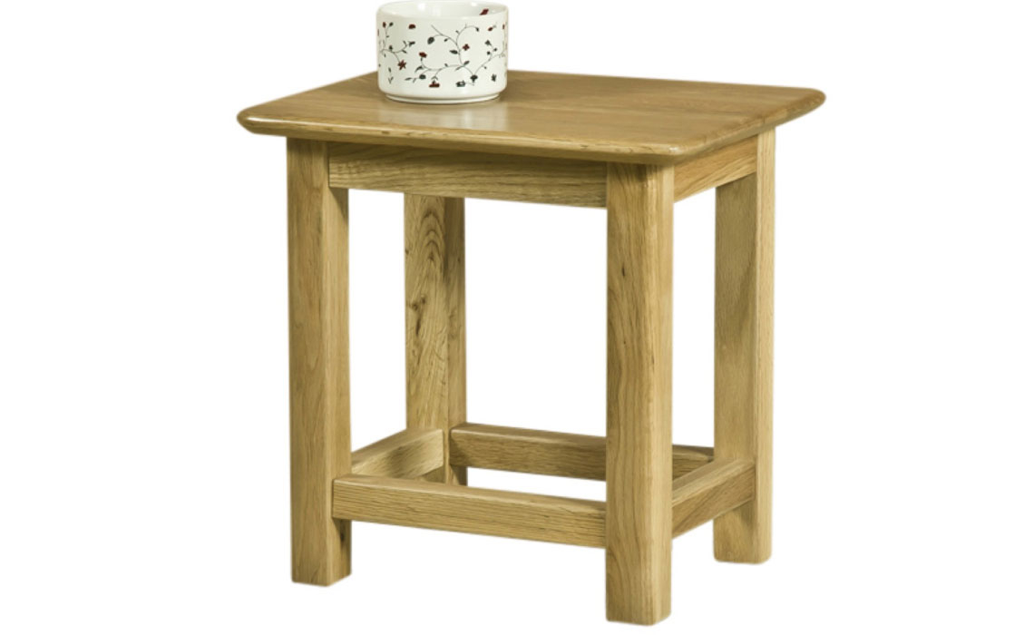 Coffee & Lamp Tables - Falkenham Solid Oak Side Table