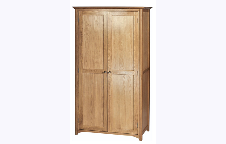 Falkenham Solid Oak Range - Falkenham Solid Oak Full Length Wardrobe