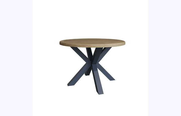Painted Dining Tables - Ambassador Blue Small Round Dining Table