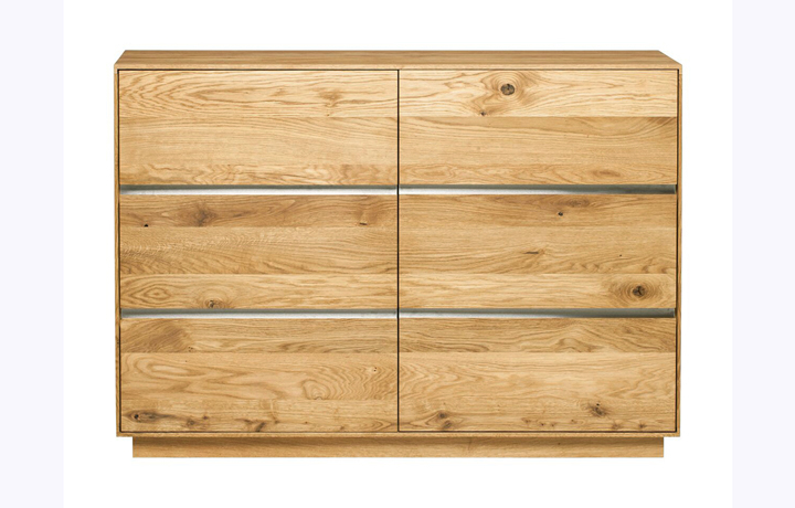 Aurora Solid European Oak - Aurora Solid Oak European 2 Door Sideboard