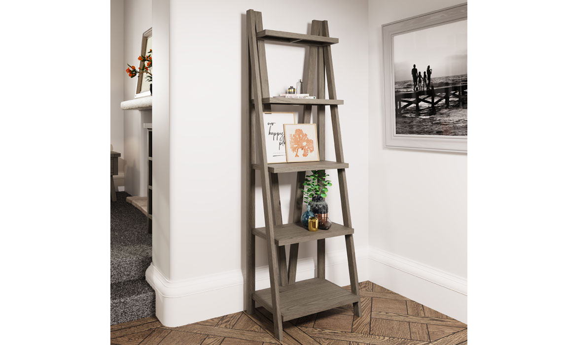 Bookcases - Jasmine Grey Oak Tall Narrow Bookcase