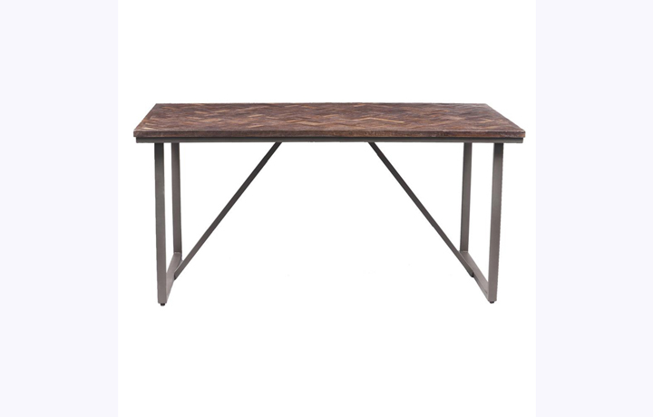 Industrial Dining Tables - Tectona Reclaimed Teak 160cm Dining Table
