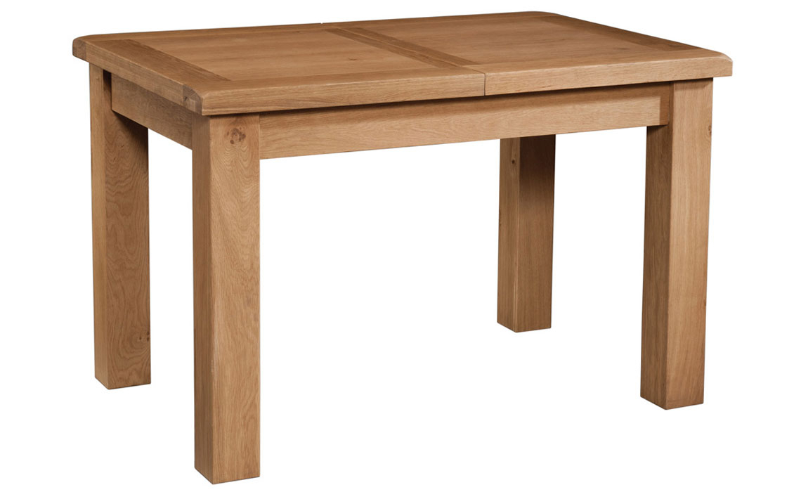 Oak Dining Tables - Newborne Oak 120-153cm Extending Dining Table 