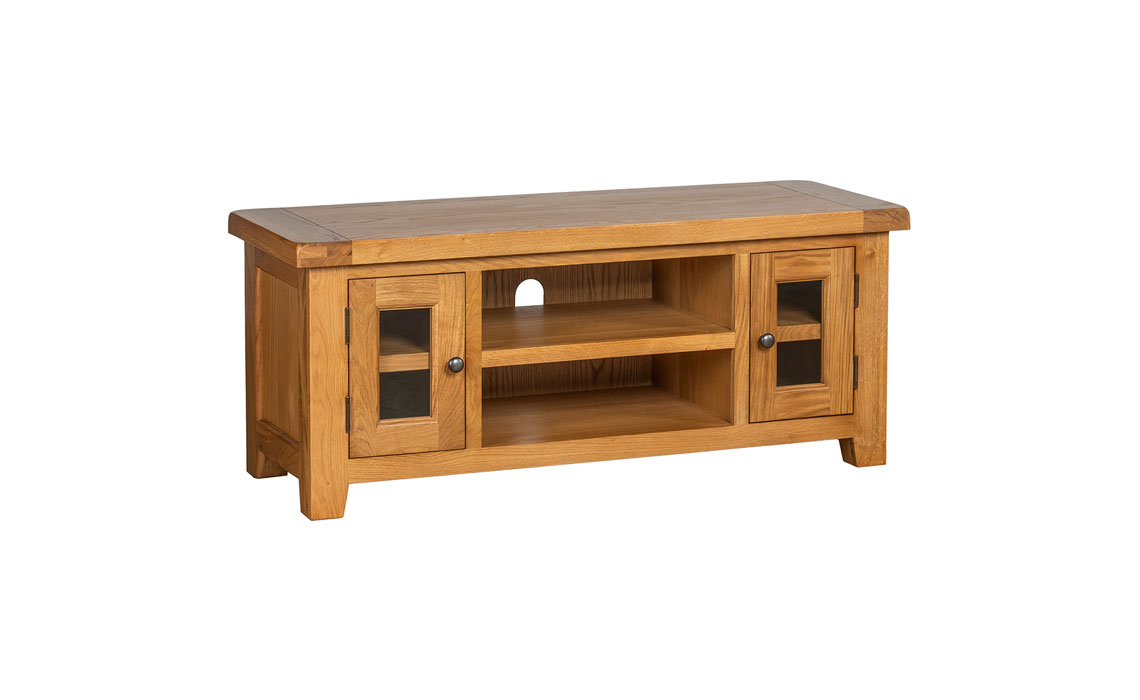 TV Cabinets - Newborne Oak Extra Large TV Unit