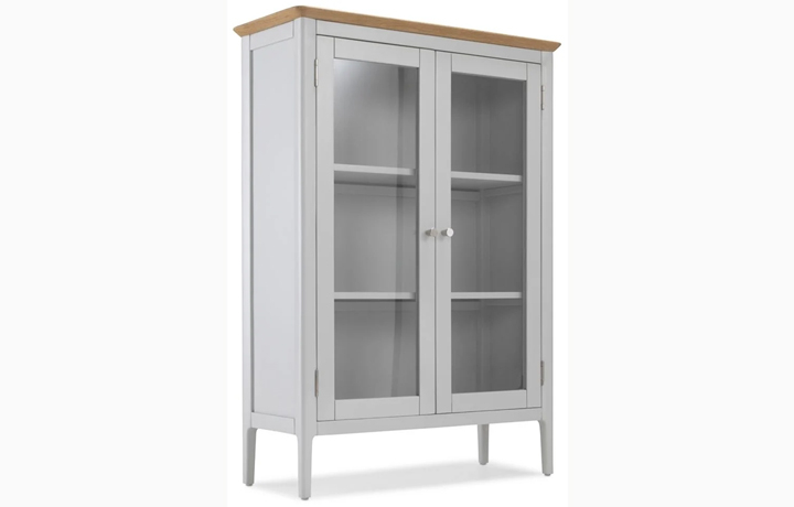 Surrey Grey Painted Collection - Surrey Grey Painted Glazed Display Cabinet 
