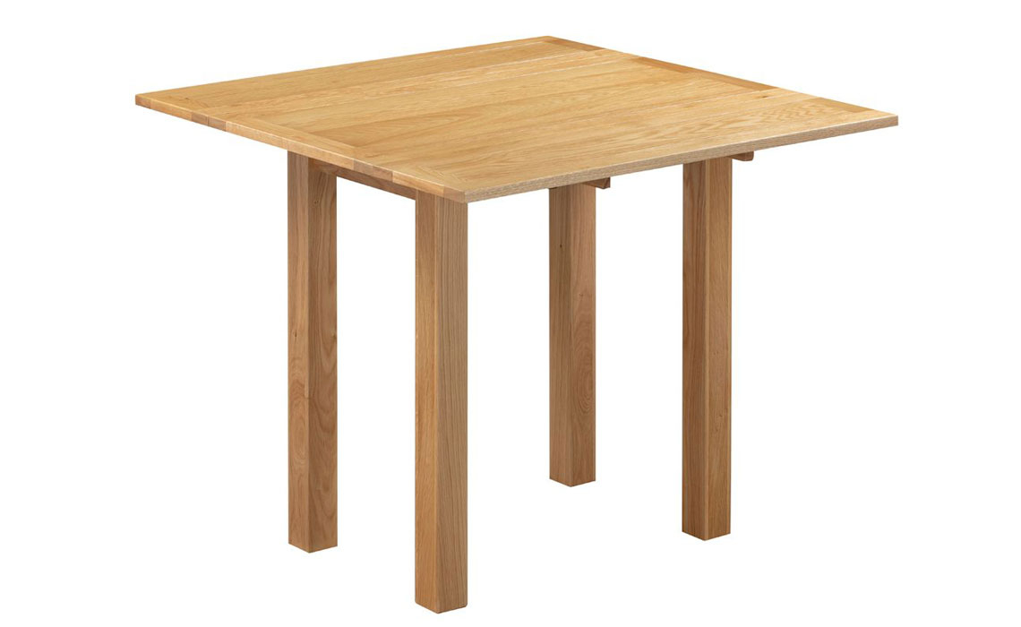 Oak Dining Tables - Lavenham Oak Square Drop Leaf  Dining Table