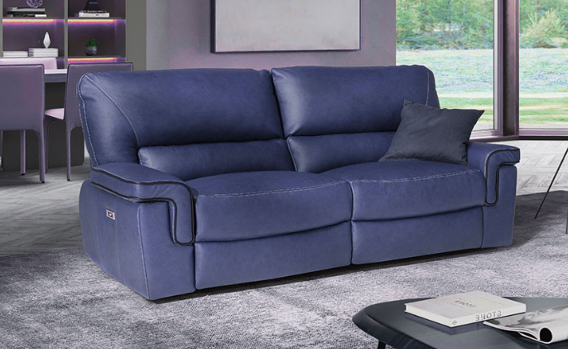 Legend Leather Or Fabric Collection - Legend 3 Seater 2 Cushion Manual Recliner - Fabric Or Leather