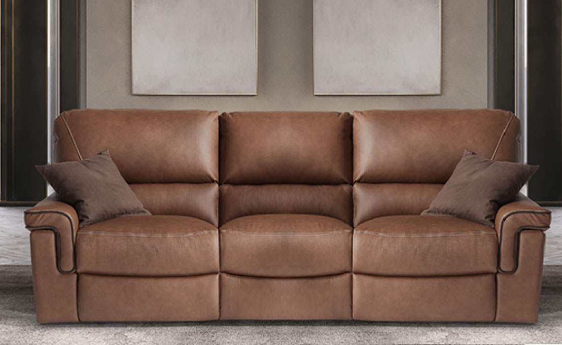  3 Seater Sofas - Legend 3 Seater 3 Cushion Sofa - Fabric Or Leather