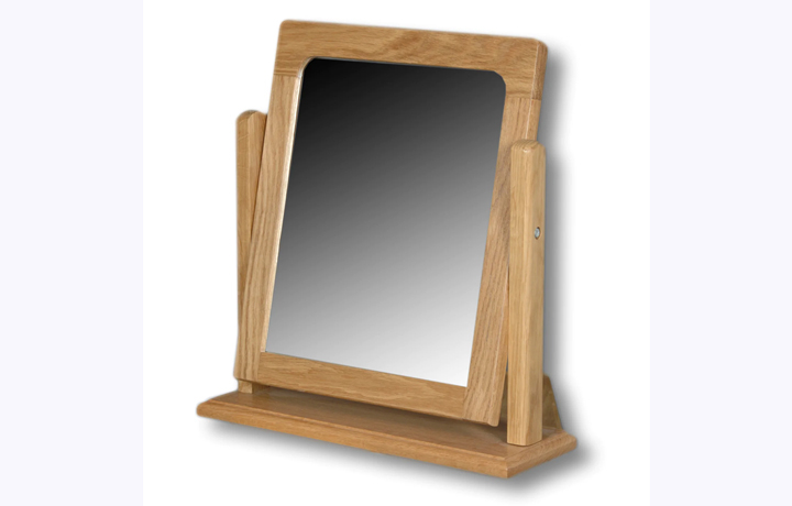 Norfolk Solid Oak Furniture Range - Norfolk Rustic Solid Oak Dressing Mirror