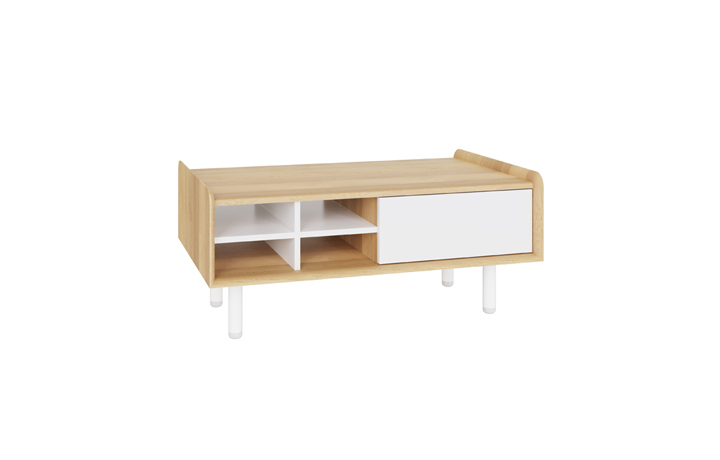 Alto Solid Oak Painted Collection - Alto Solid Oak White Painted Coffee Table