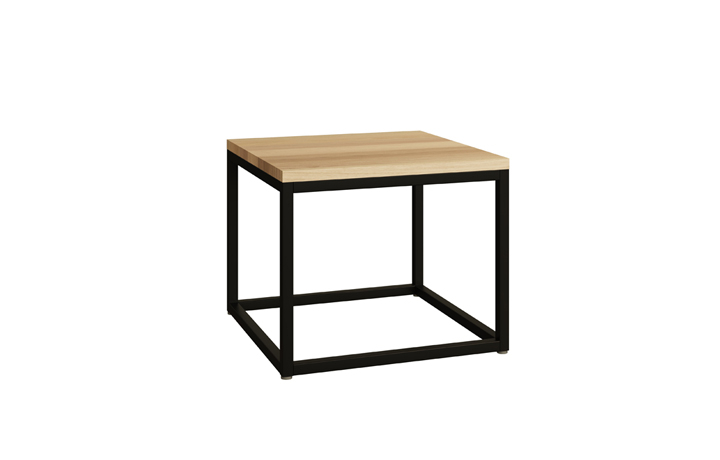 Oak Coffee Tables - Modal Solid Oak Square Side Table