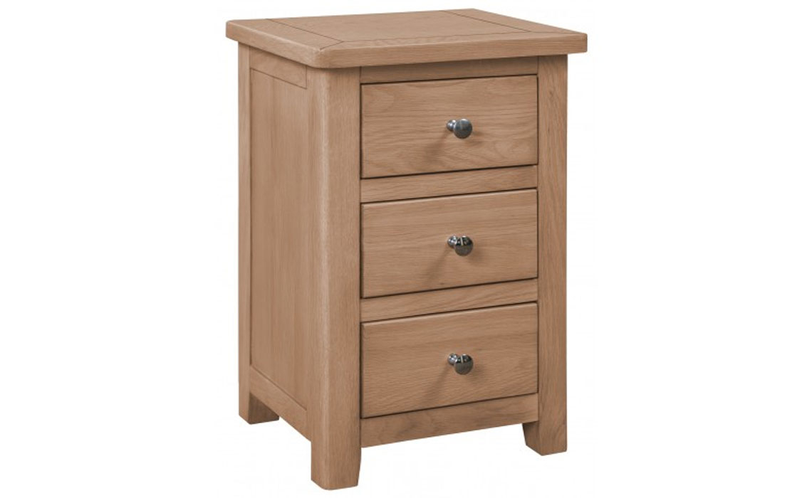 Bedsides - Havana Oak 3 Drawer Bedside Cabinet