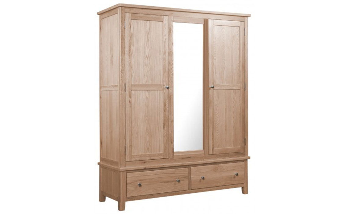 Wardrobes - Havana Oak Triple Wardrobe
